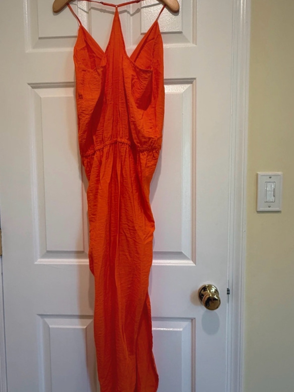 Young Fabulous & Broke Elegant Orange Twist-Front Maxi Dress🧡 - Picture 5 of 7